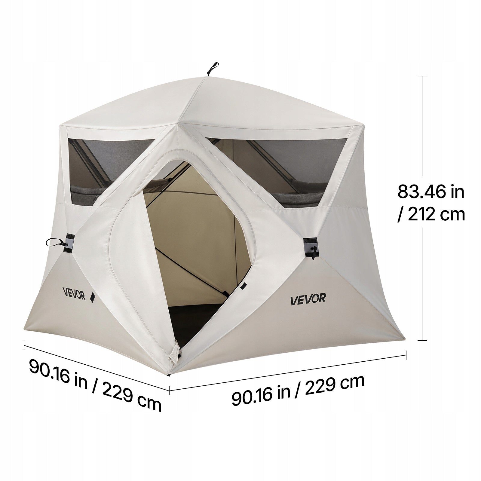 Camping Tent For 4 People With Transport Bag And Mesh Windows Manufacturer code DCZ9090
