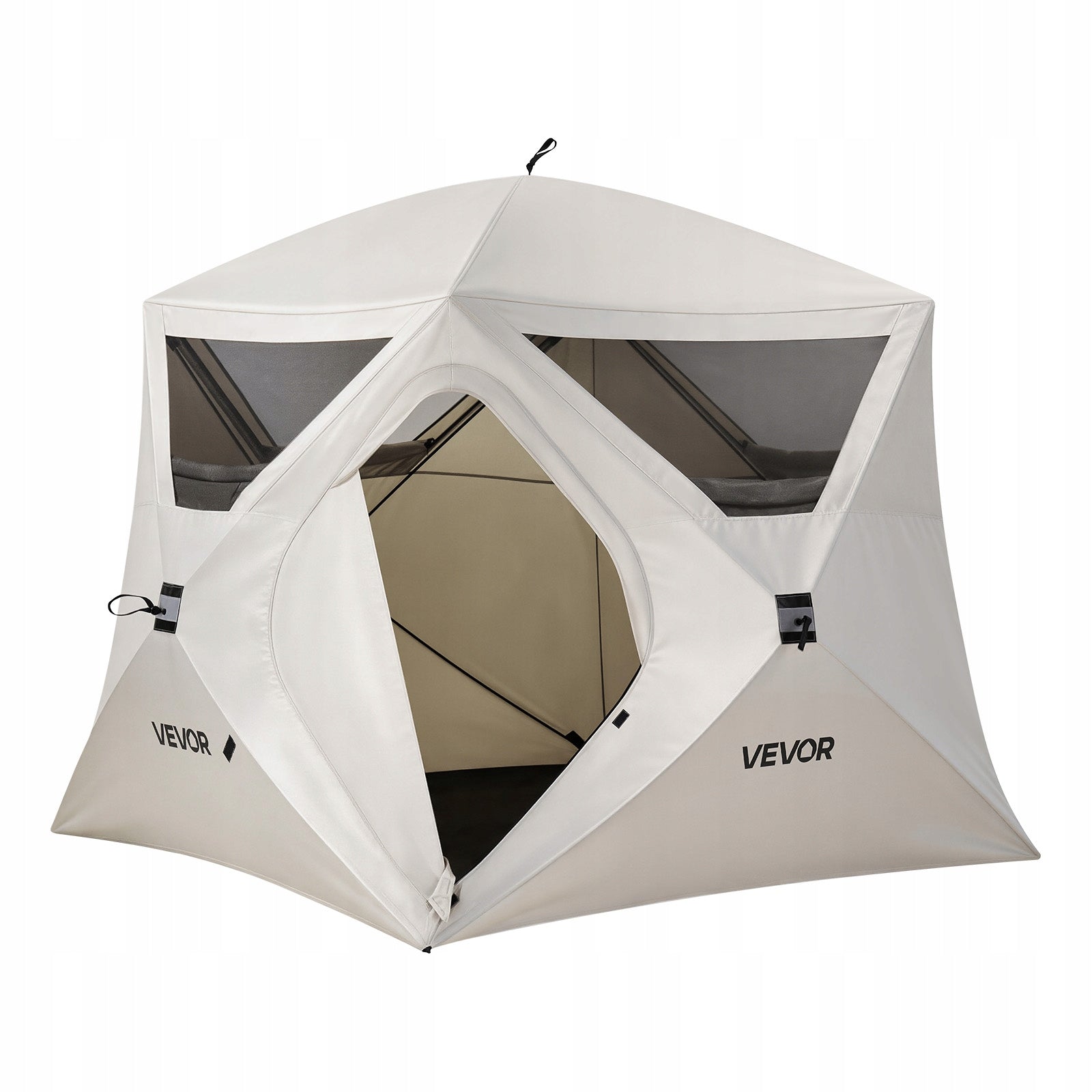 Camping Tent For 4 People With Transport Bag And Mesh Windows