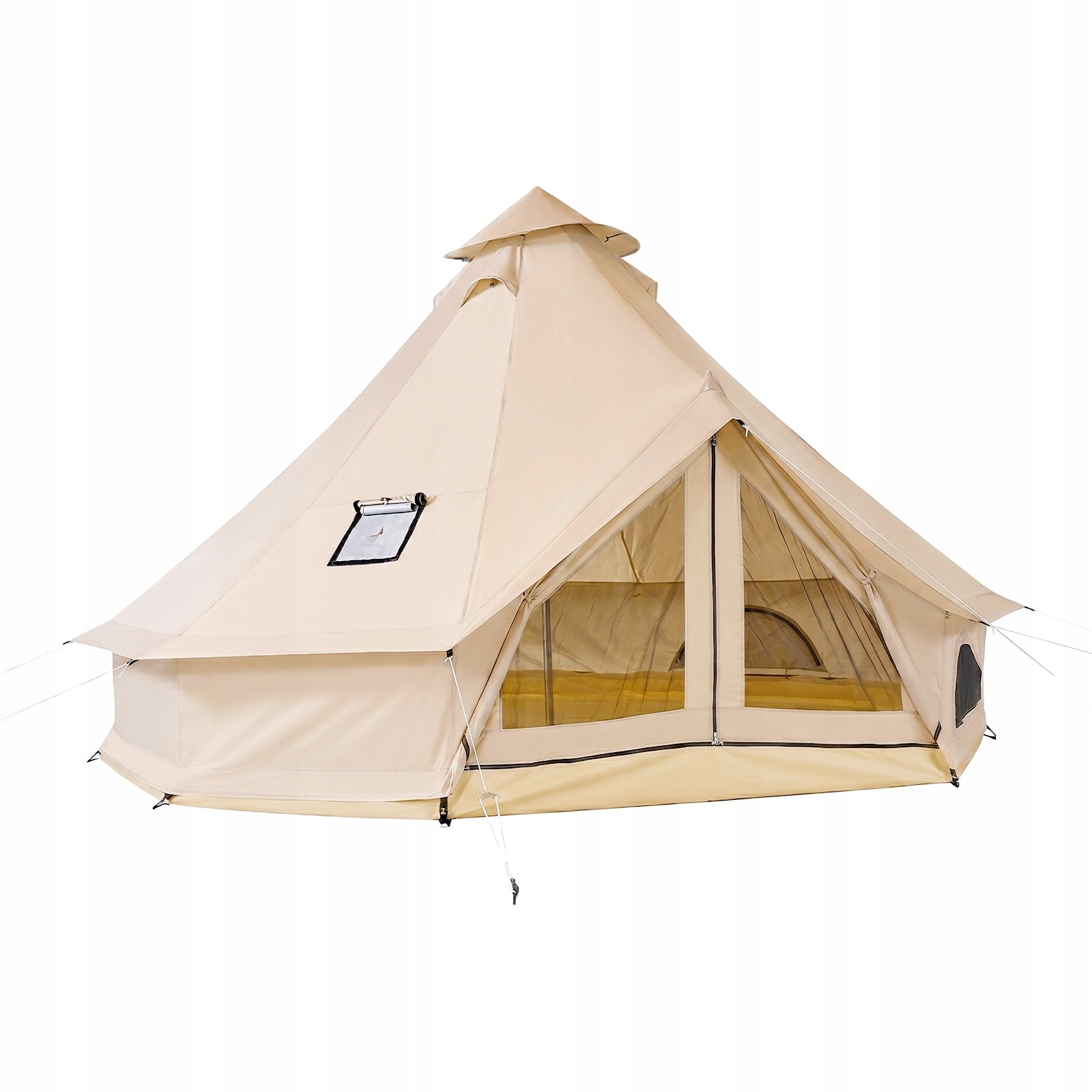 Camping Tent For 4 People Yurt Bell Tent With Chimney Hole Brand Vevor