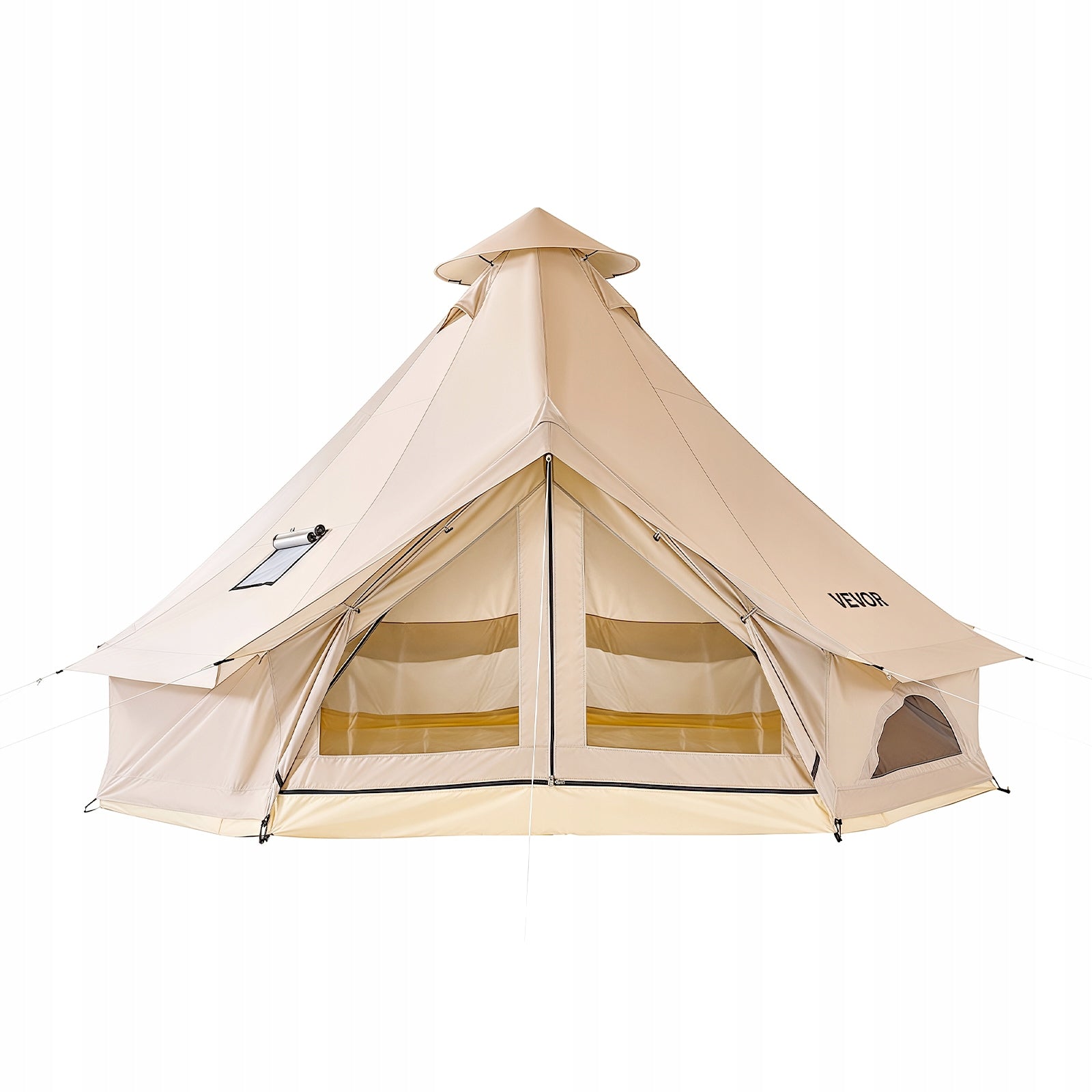 Camping Tent For 4 People Yurt Bell Tent With Chimney Hole