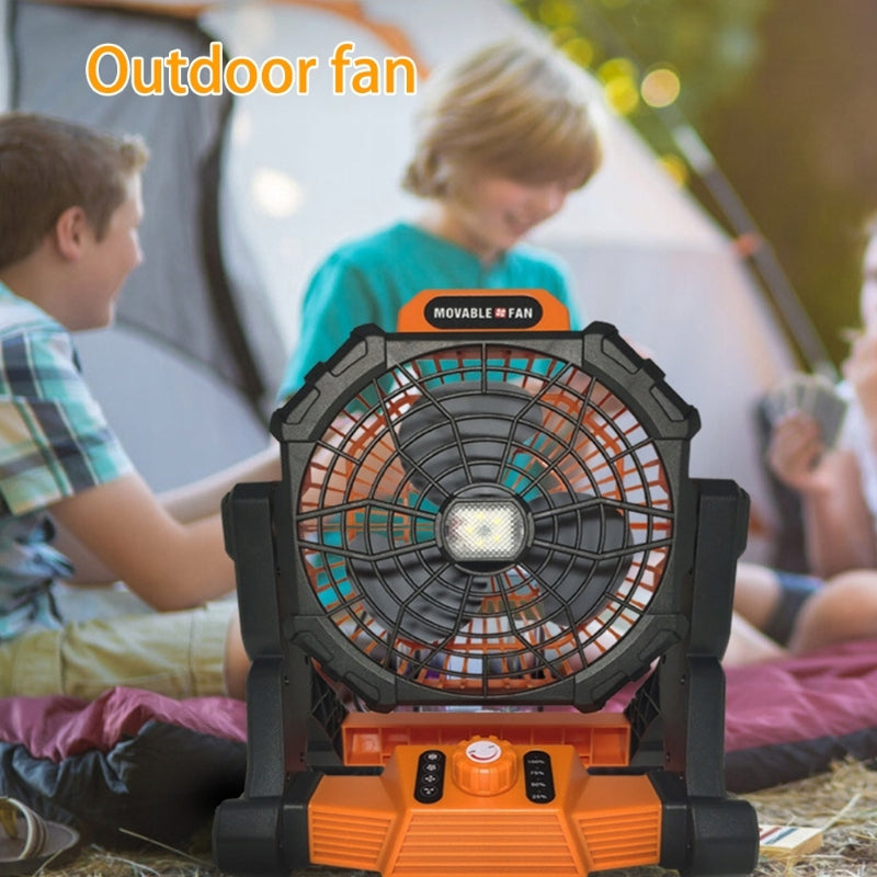 Camping fan with LED lighting 7800mAh Batteries included no
