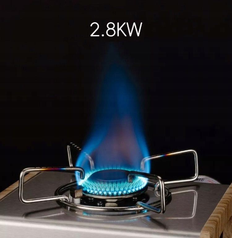 Camping stove gas tourist burner 2.8KW stainless steel QUNATURE Brand Qunature