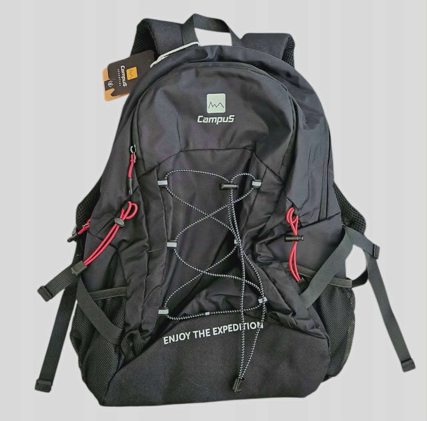 Campus sports backpack black hiking 35L