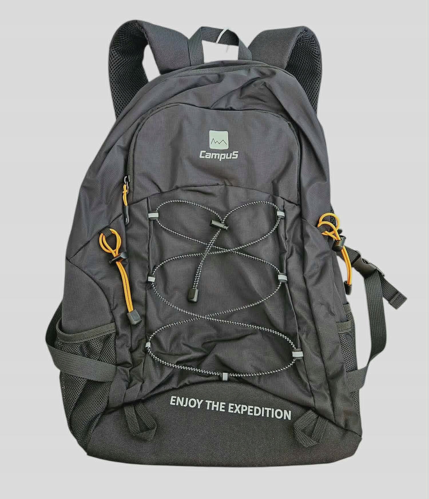 Campus sports backpack black hiking 35L
