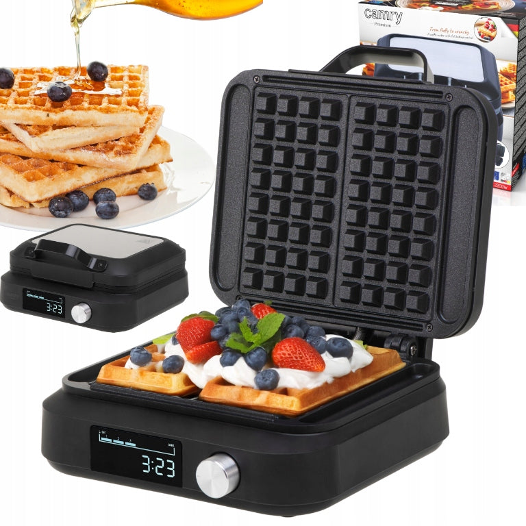 Camry 2200W Waffle Iron Powerful Fast and Reliable with LED Display