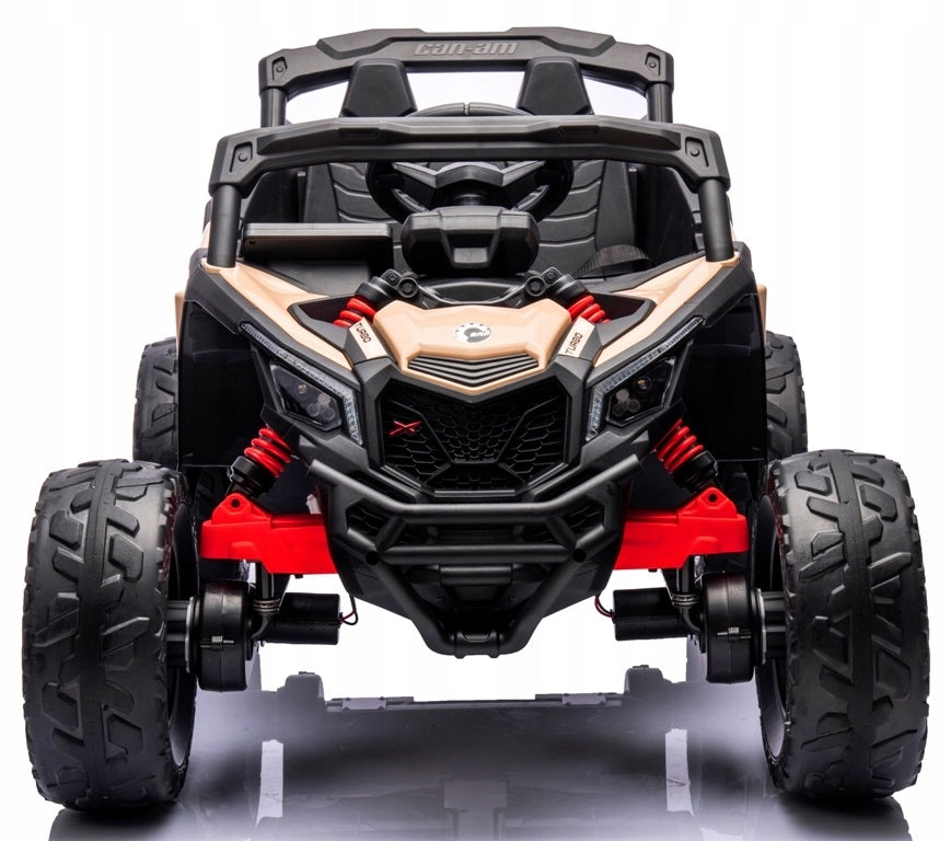 Can Am Maverick 4x4 4x200 WAT Auto Battery Operated EVA LEATHER Pilot Aku LI-ON Color brown