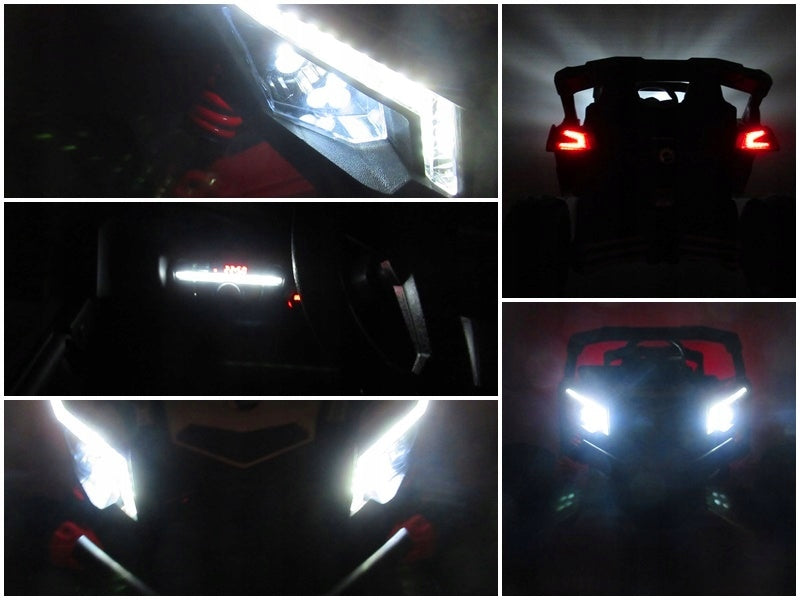 Can Am Maverick 4x4 4x200 WAT Auto Battery Operated EVA LEATHER Pilot Aku LI-ON Maximum load 30 kg