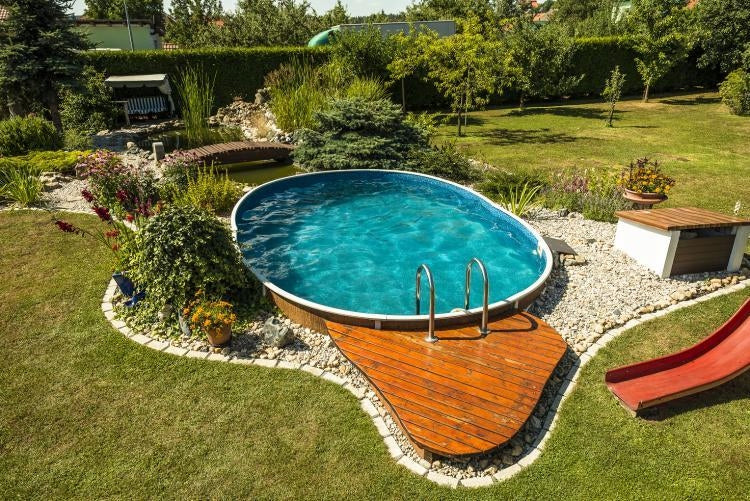 Canadian Swimming Pool, Metal 5,5x3,7x1,2m Set, Filtration Mega Star 8m3 Series Indawo