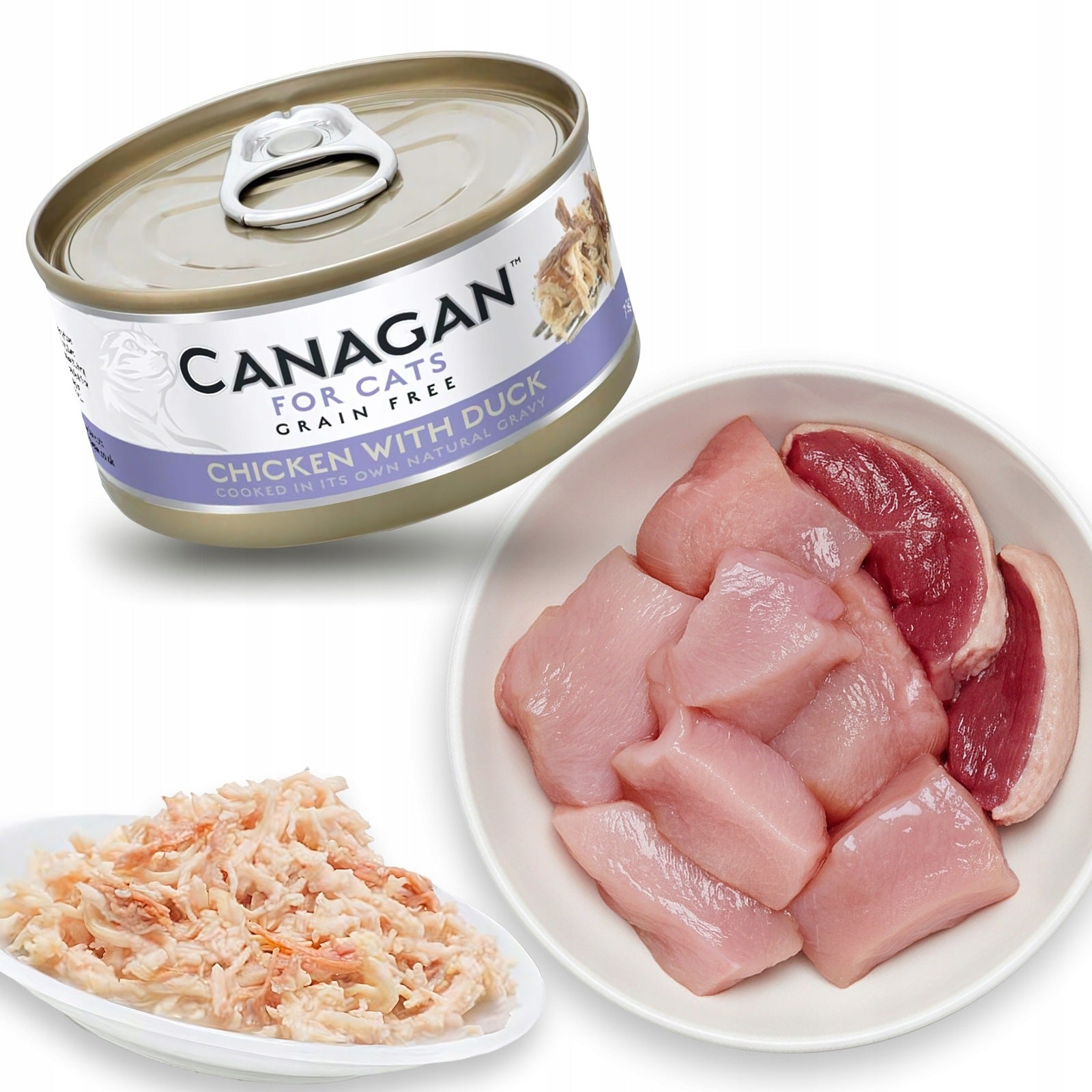 Canagan Chicken with Duck Wet Cat Food Chicken with Duck 75 g Manufacturer code 5029040012489
