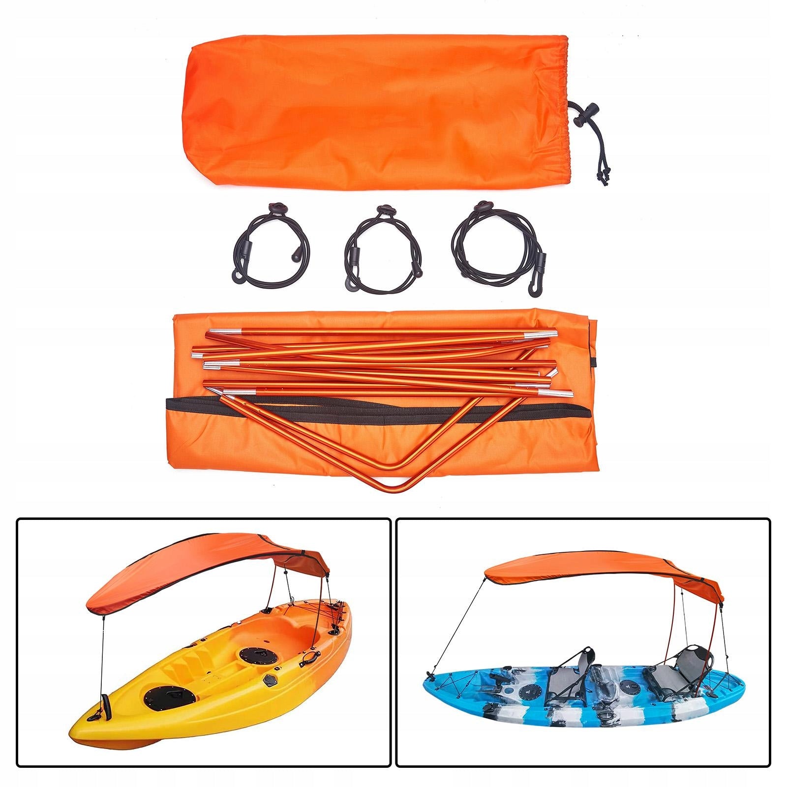 Canoe canopy for 1-person kayak sunshade light canoe canopy Model FEPITO