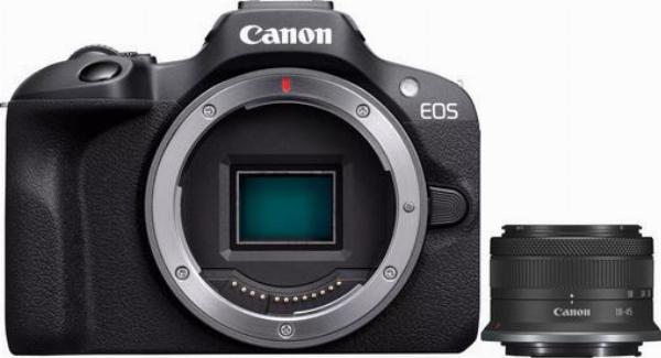 Canon EOS R100 + RF-S 18-45mm F4.5-6.3 IS STM lens Packaging status original