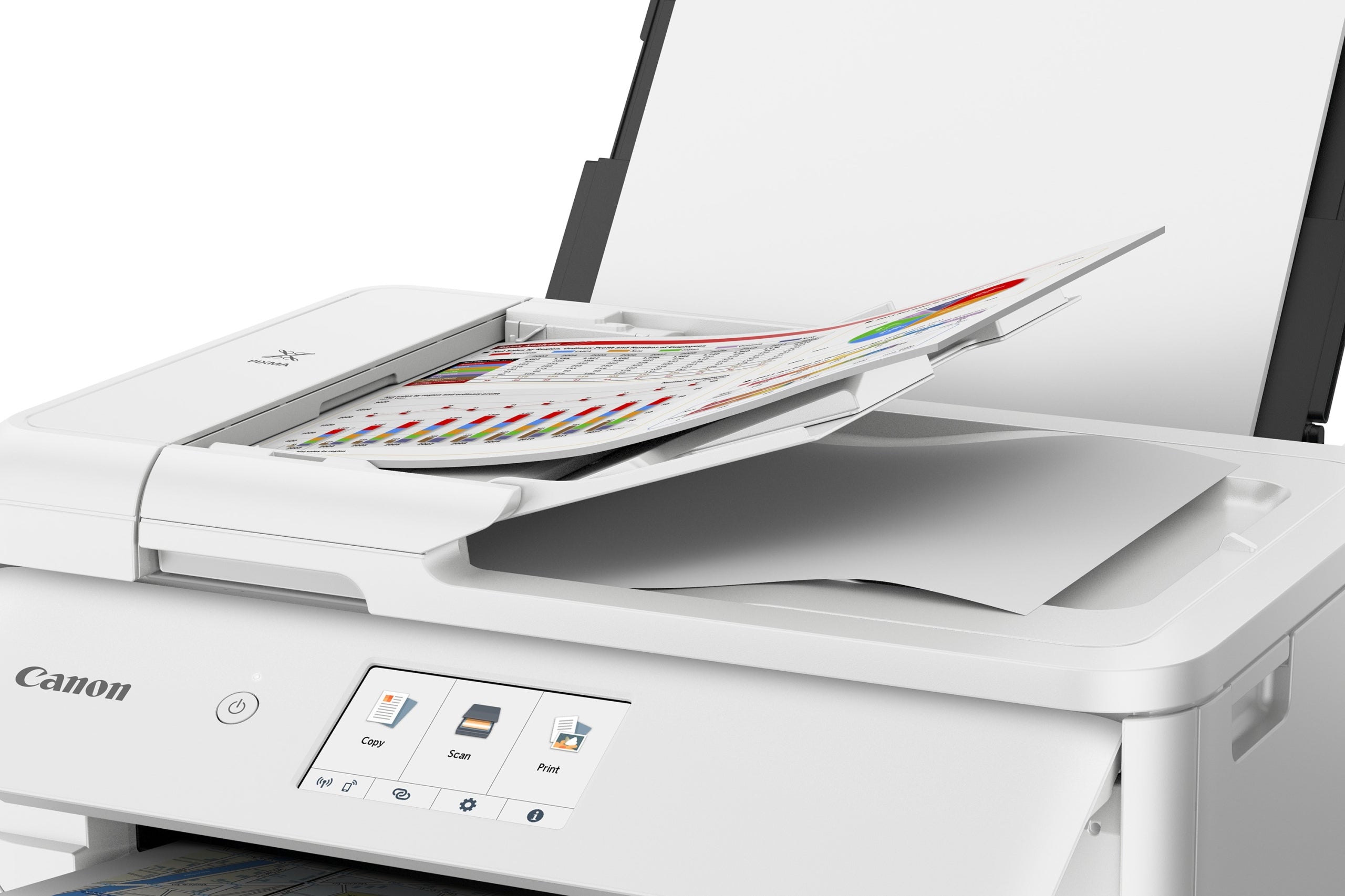 Canon PIXMA TS9551C All-in-One Inkjet Printer, 8 ppm, White, A3 Packaging status original