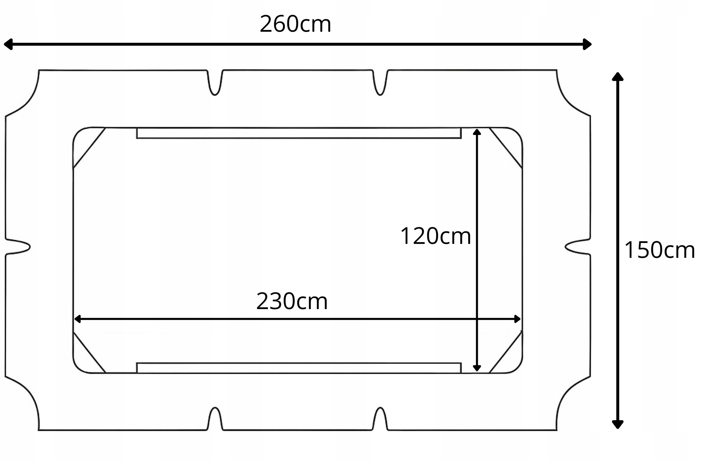 Canopy for Garden Swing Roof Material Waterproof 230x120cm UV Strong Kind freestanding