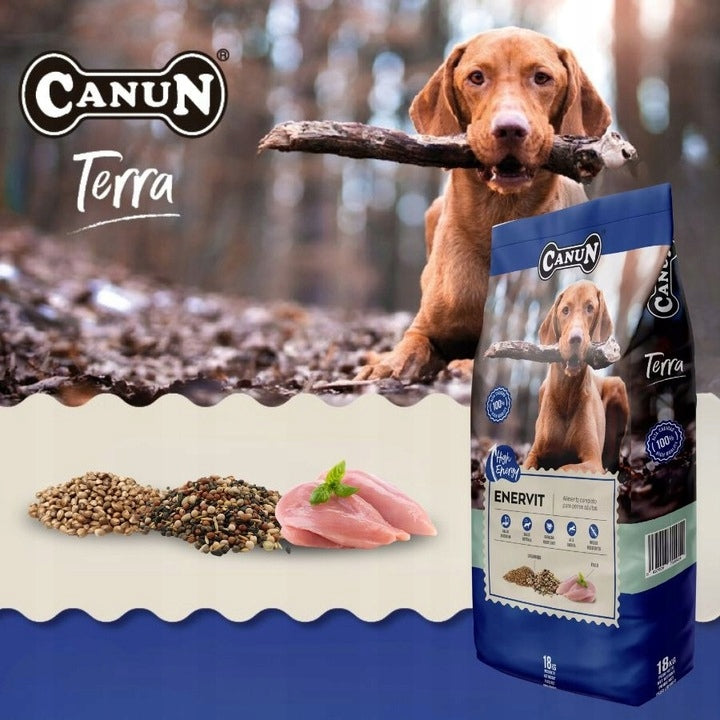Canun Enervit dry dog food Easy to digest CHICKEN with VITAMINS 18kg Manufacturer code 36852