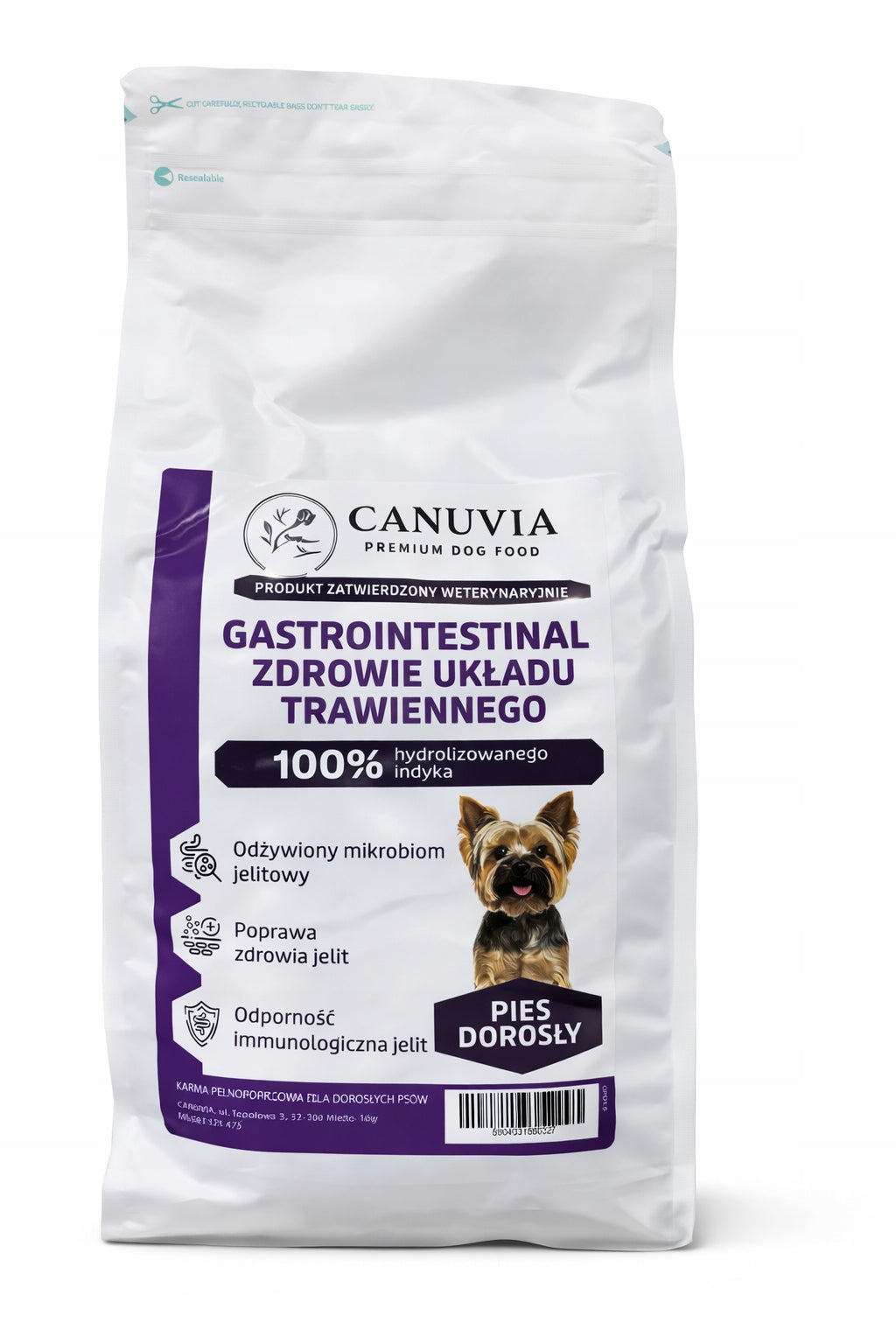 Canuvia food Gastrointestial digestive health 1.5 kg Manufacturer code gpd