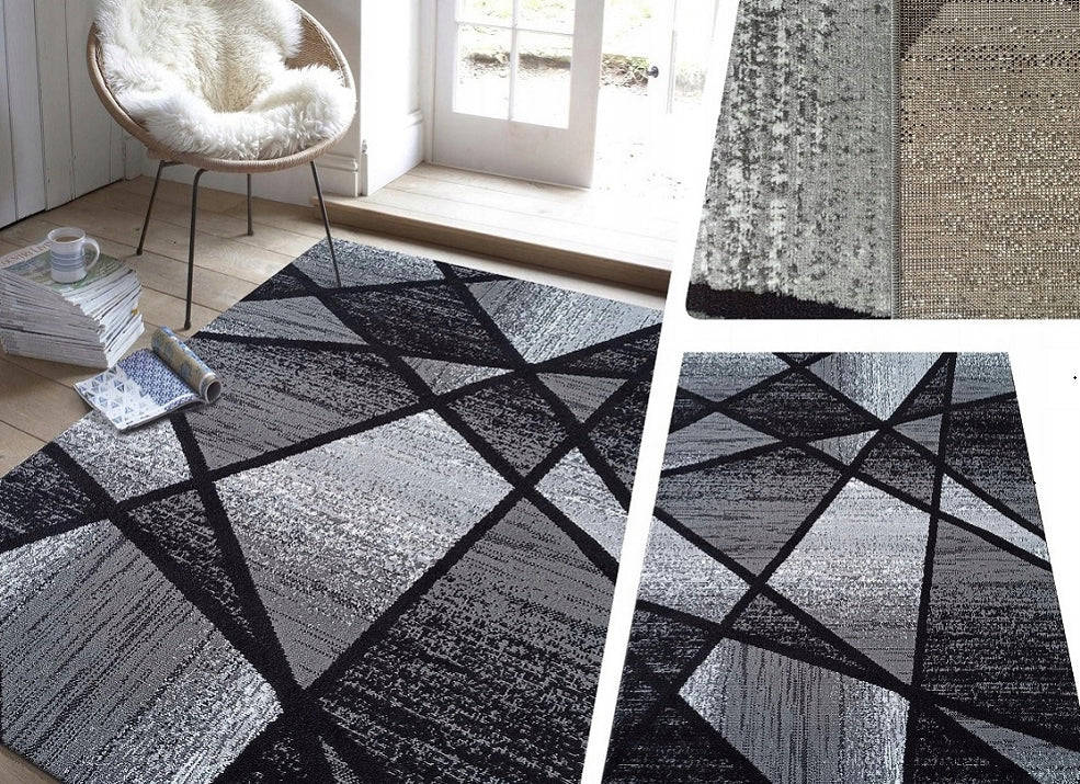 Canvas Carpet 200x300 Soho for Living Room Geometric Modern Designs 3D Effect Brand no brand