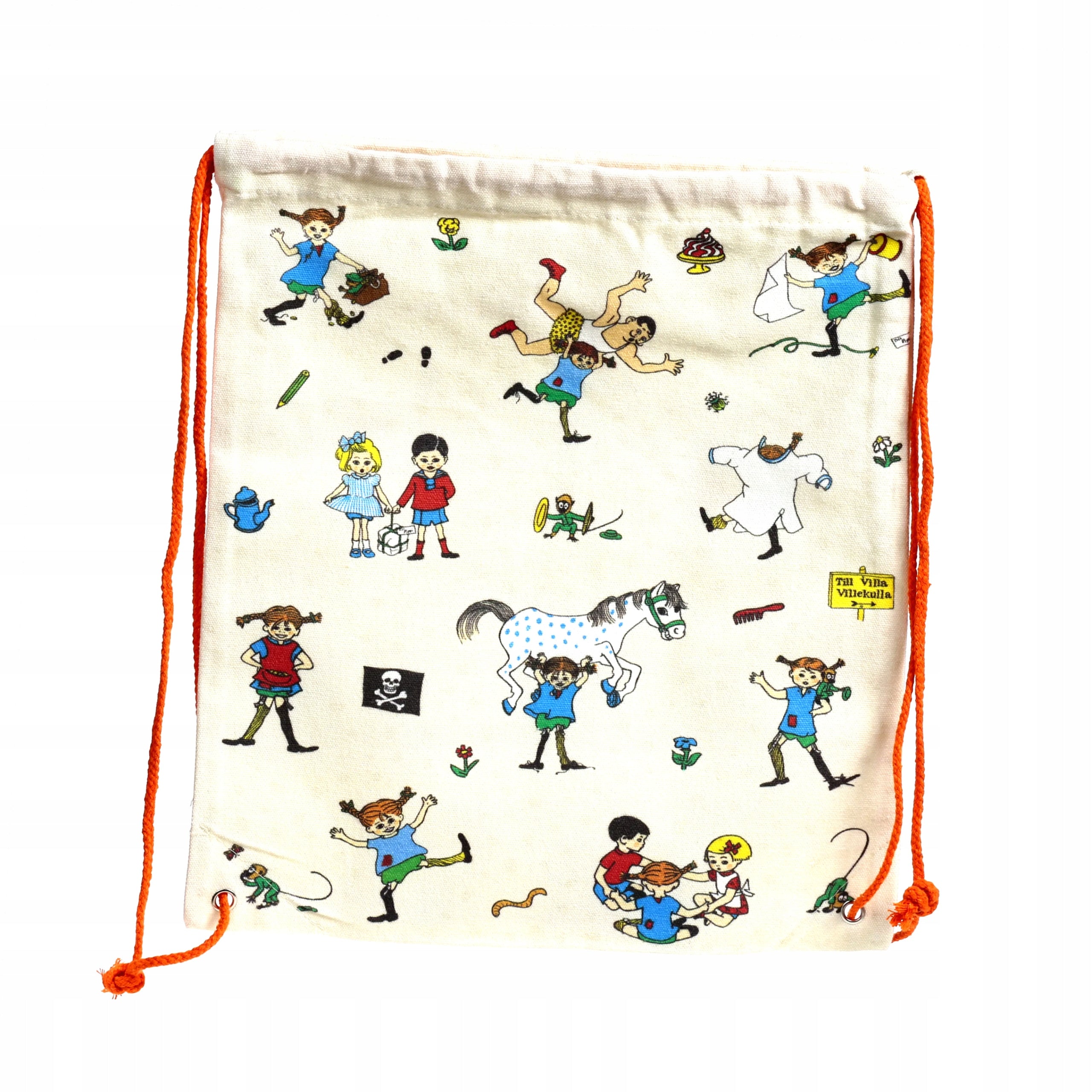 Canvas bag with drawstring Pippi Puckator Manufacturer code worek płócienny ze sznurkiem -pippi
