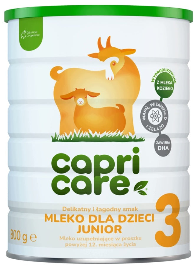 CapriCare 3 Junior milk for children based on goat milk 2x800 g Packaging status original