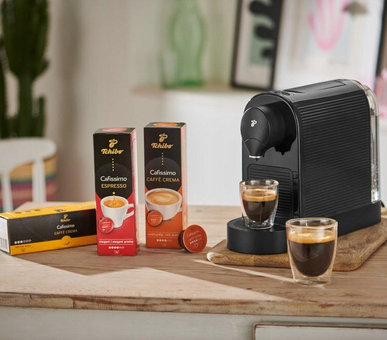 Capsule coffee maker Tchibo Cafissimo Pure Plus black Packaging status original