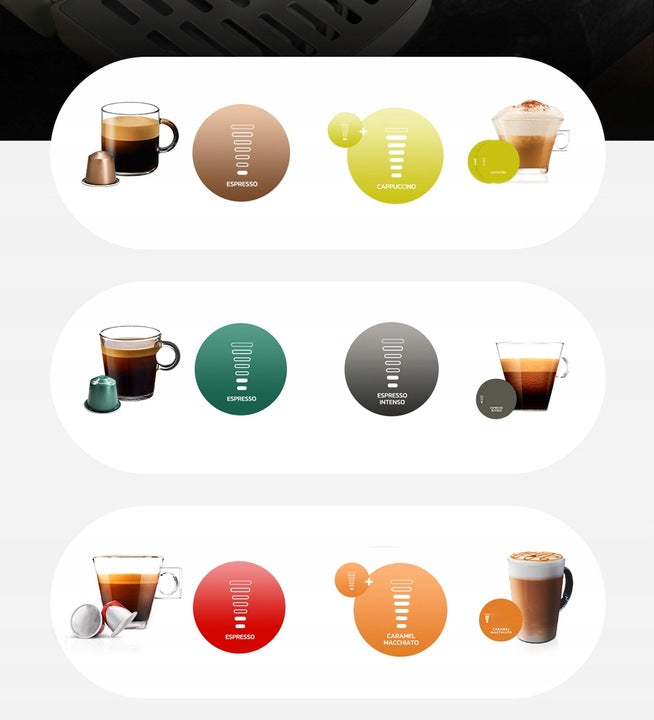 Capsule maker HiBREW H1B 6w1 20 Bar hot cold Nespresso Packaging status original