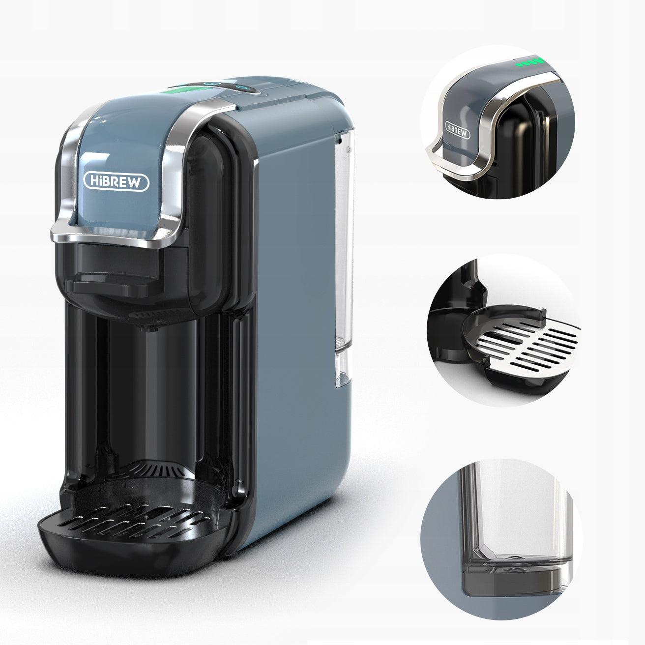 Capsule maker HiBREW H2B-GR 20 bar grey Manufacturer code HiBREW H2B-GR