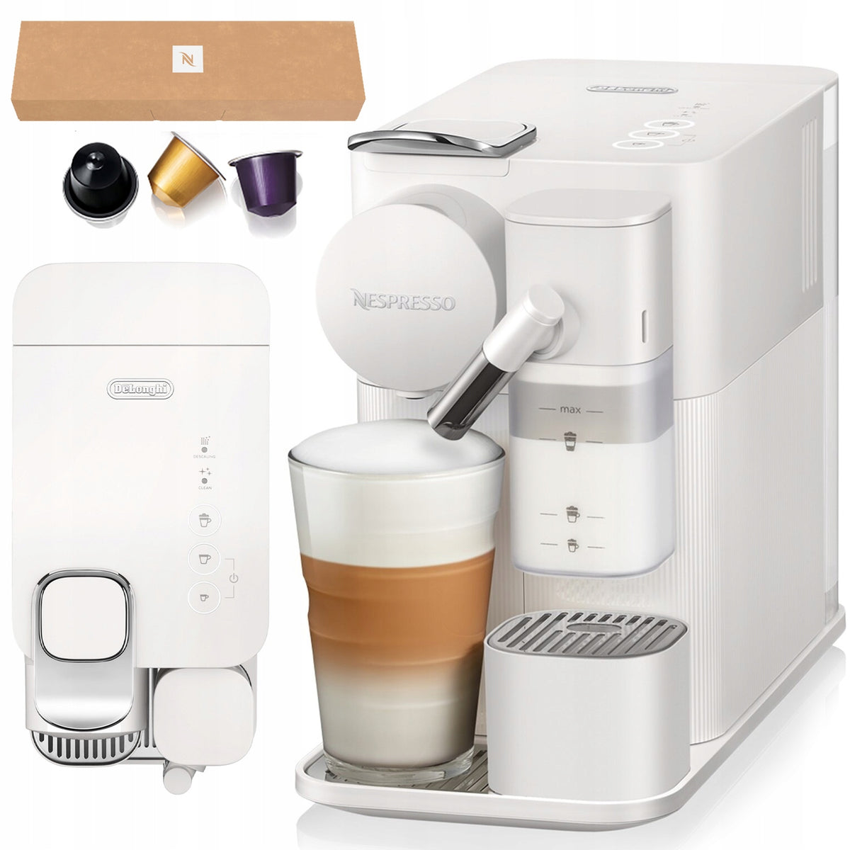 Capsule maker Nespresso Lattissima One EN510.W 1450W 19 bar White