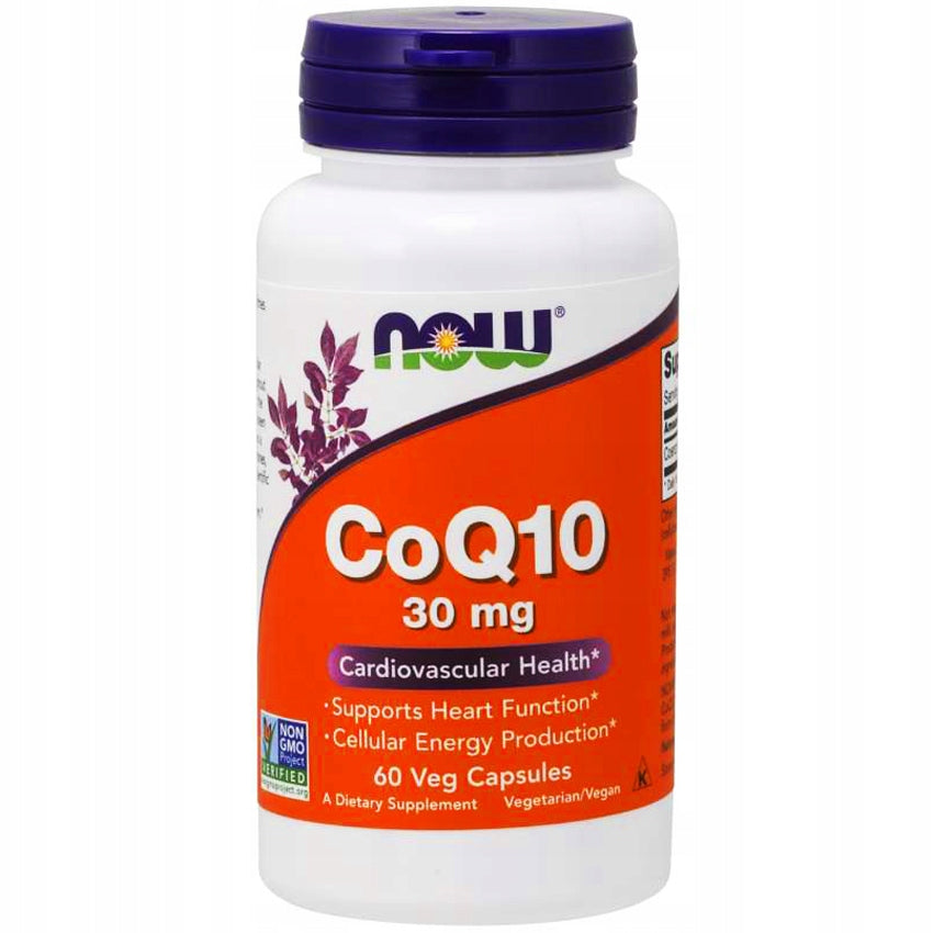 Capsule vitamins Now foods CoQ10 30 mg coenzyme Q10 100 g- 60 capsules