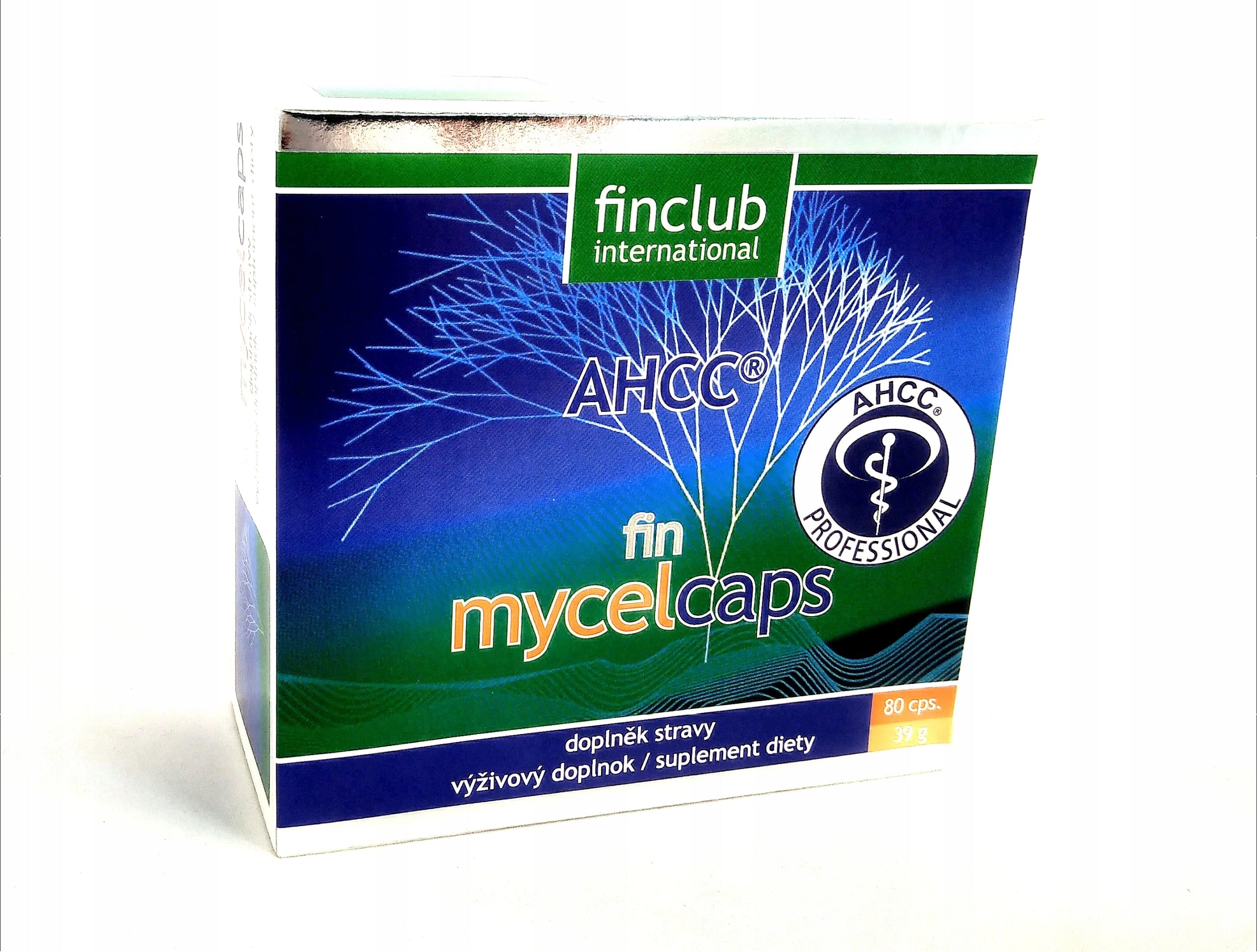 Capsules Finclub Fin Mycelcaps 80 pcs.Resistance from Finland AHCC Original Expiration date at least 3 months from the date of purchase