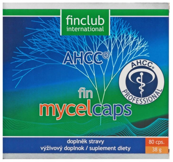 Capsules Finclub Fin Mycelcaps 80 pcs.Resistance from Finland AHCC Original Packaging status original