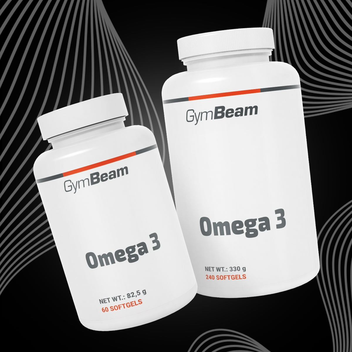Capsules GymBeam Omega 3 120 pcs. - gluten-free omega-3 acids Brand GymBeam