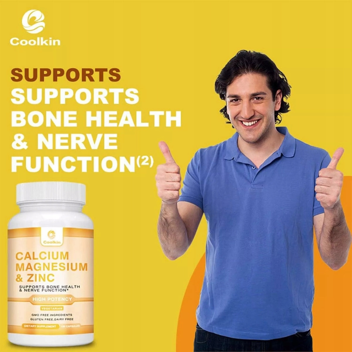 Capsules calcium, magnesium and 1425 mg - bone health, immune support... Manufacturer code Coolkin