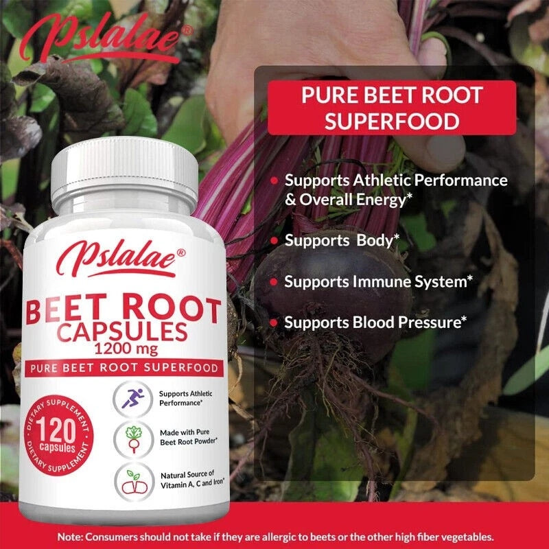 Capsules with beet root 1200 mg – superfoods supporting circulation, in Packaging status original
