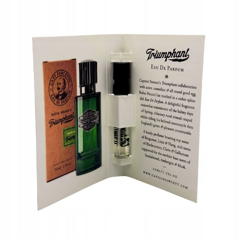 Captain Fawcett - Triumphant Eau De Parfum - Men's Perfume, Sample 2ml Brand Captain Fawcett