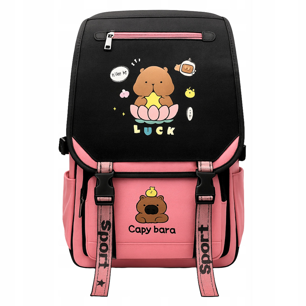 Capybara Backpack For School Urban Travel Spacious Capybara Brand WangJiang
