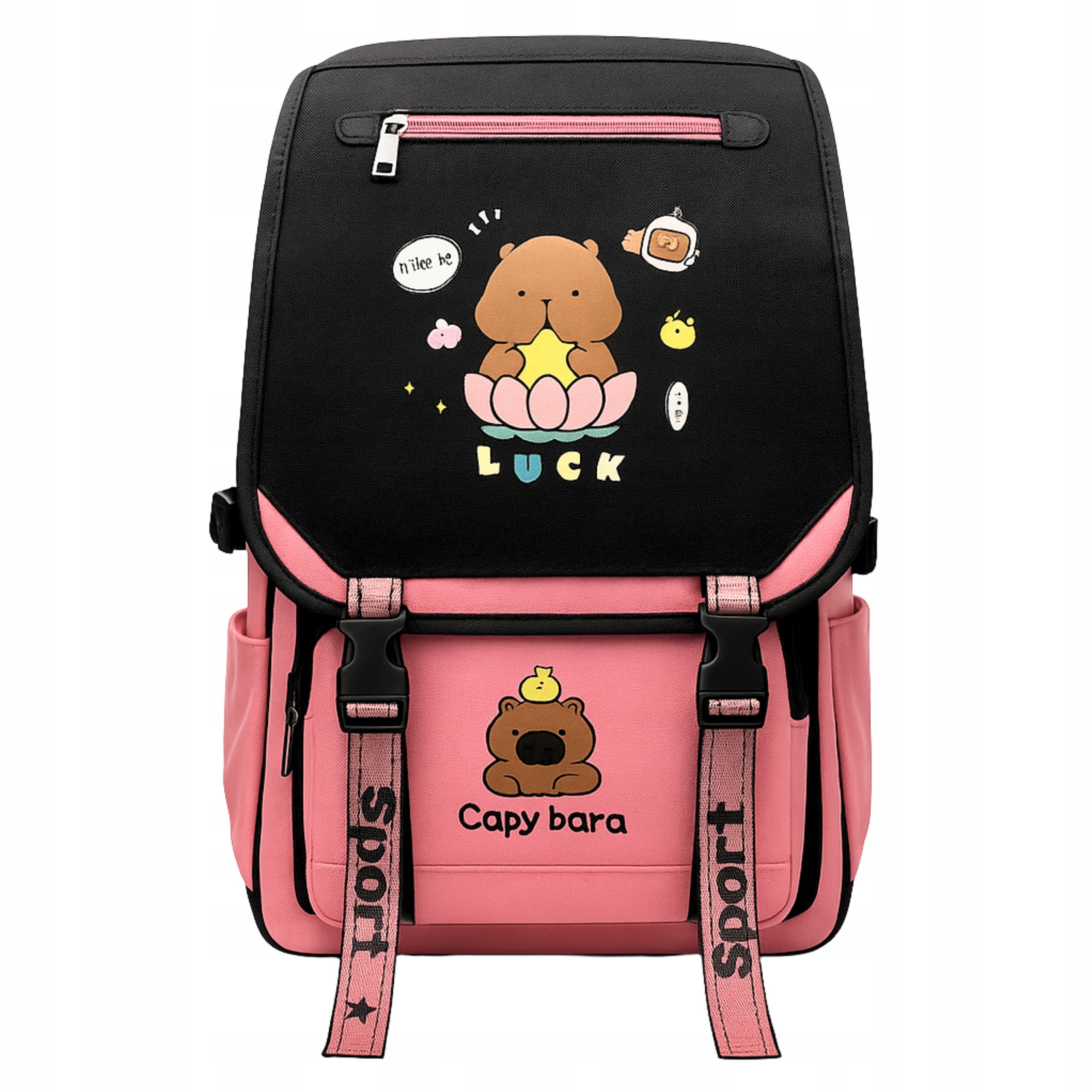 Capybara Backpack For School Urban Travel Spacious Capybara Brand WangJiang