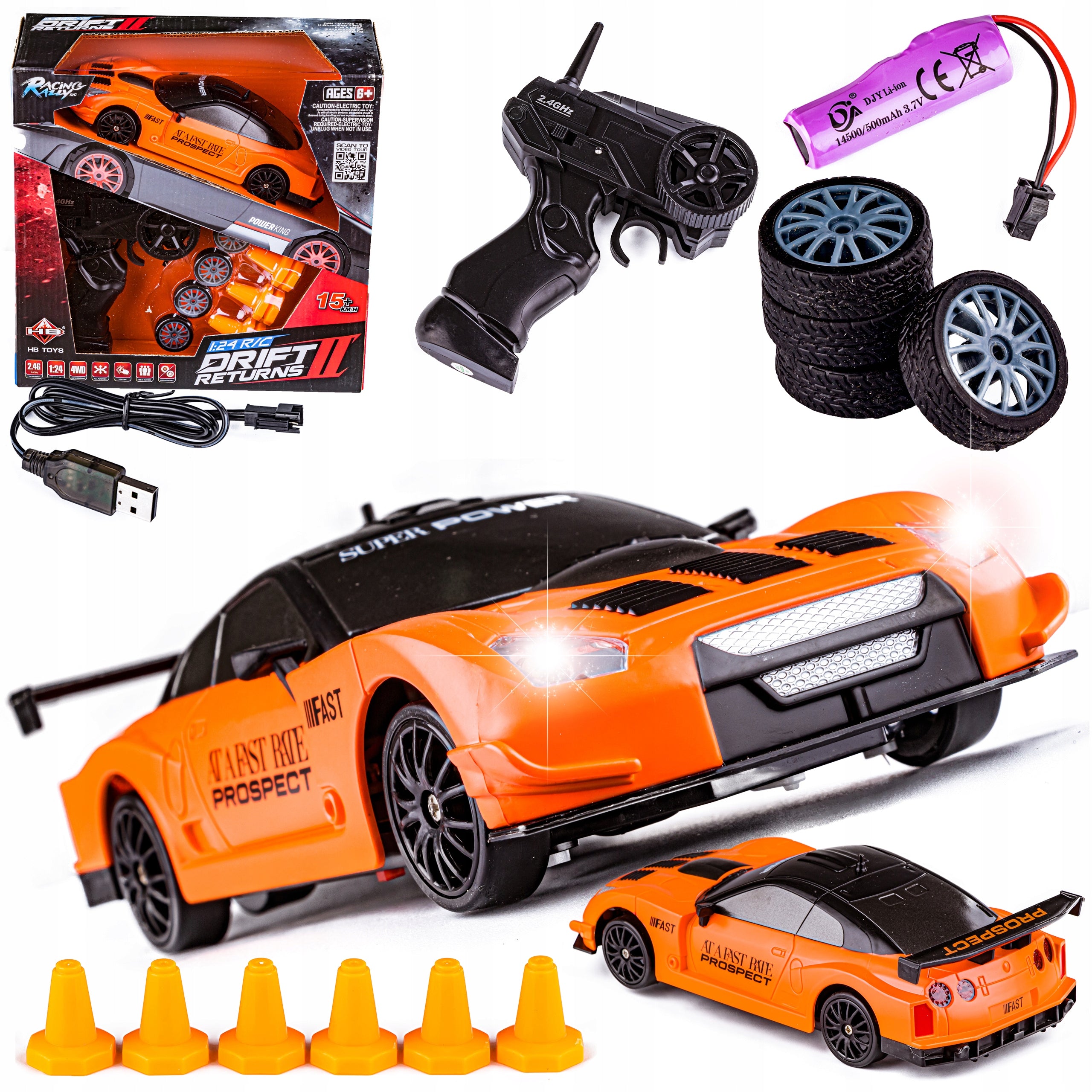 Car Auto for DRIFT 4x4 1:24 2,4GHz NISSAN GTR