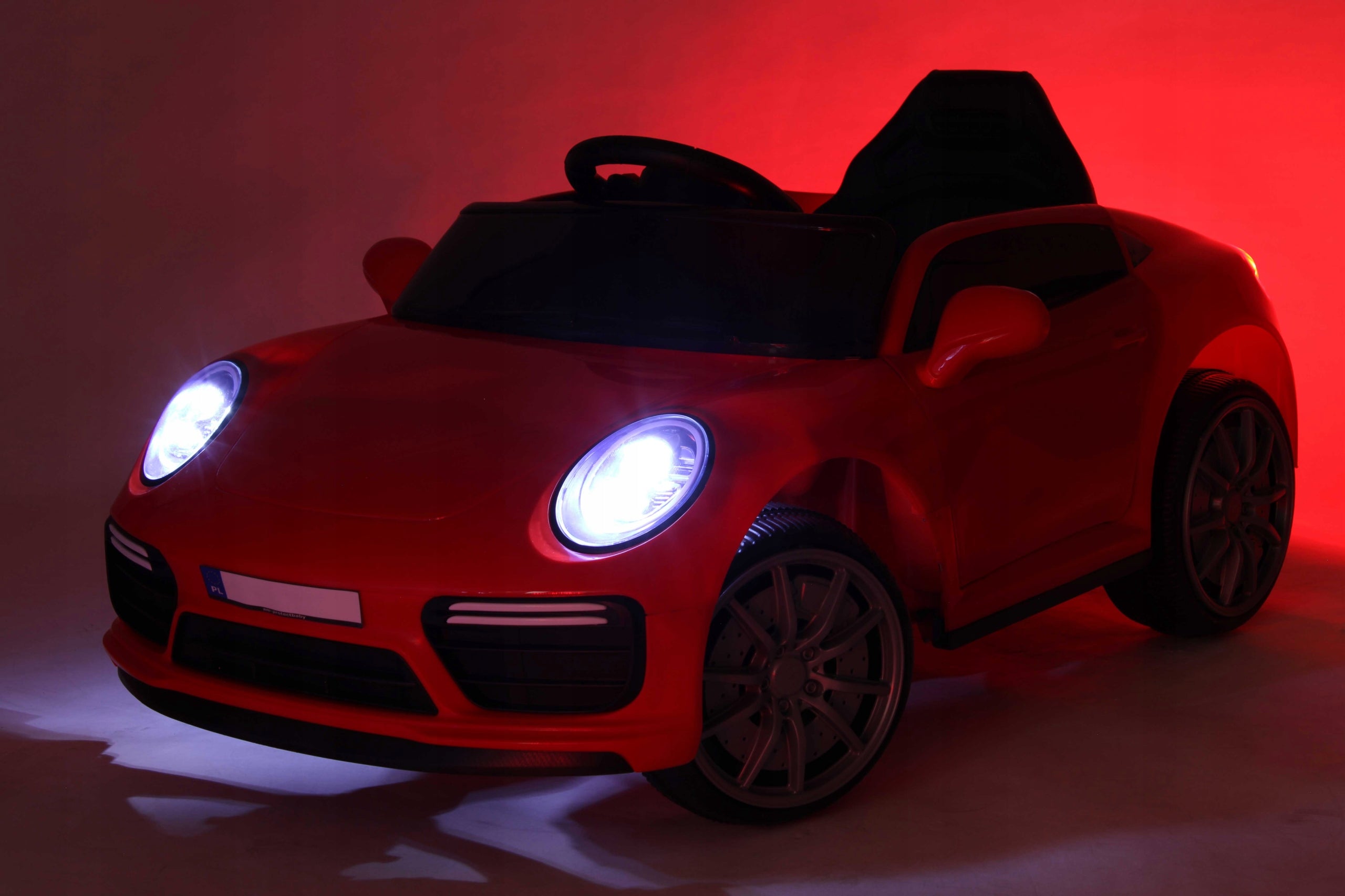 Car Battery Operated Car, Music, Red, Blue Color white red blue