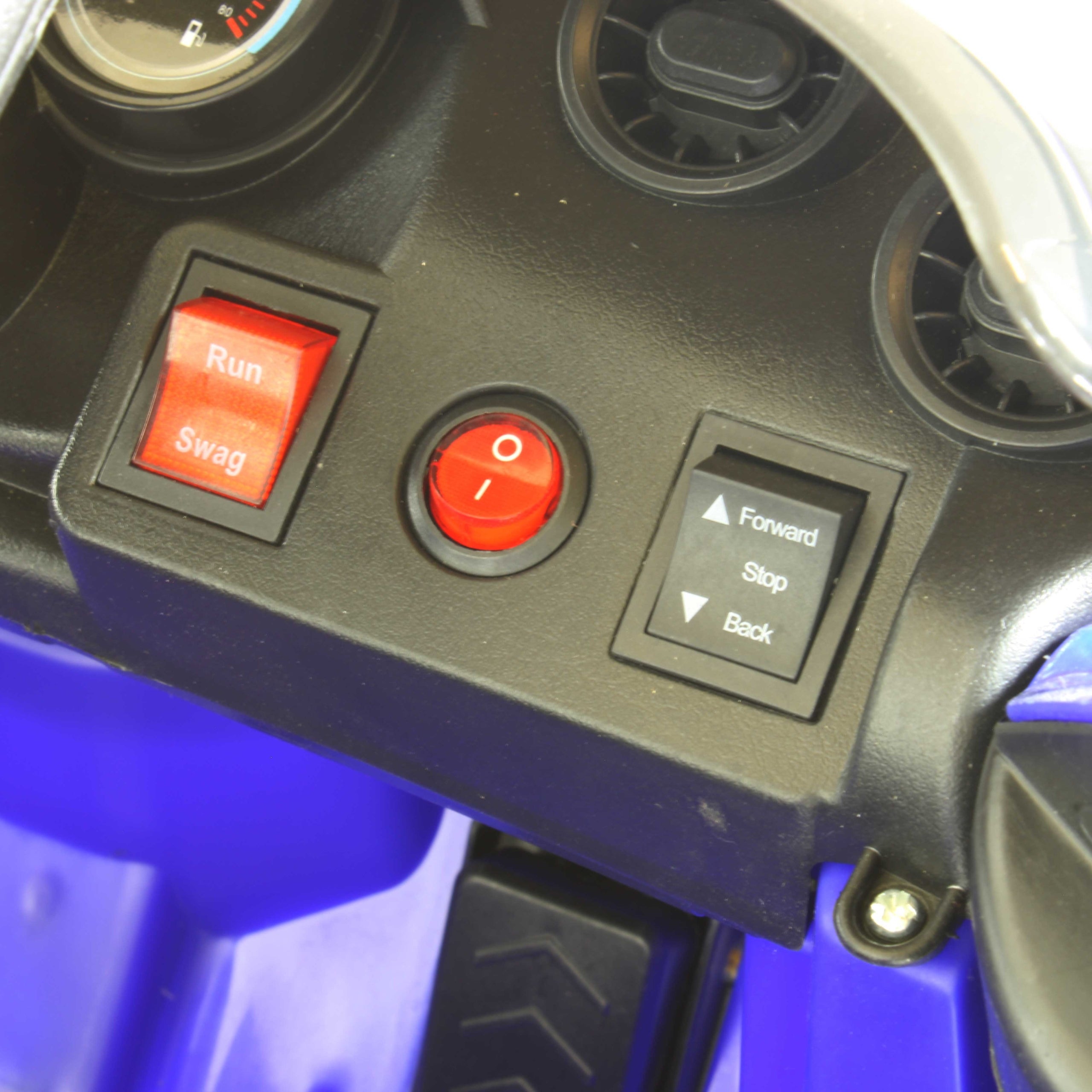 Car Battery Operated Car, Music, Red, Blue Maximum load 30 kg