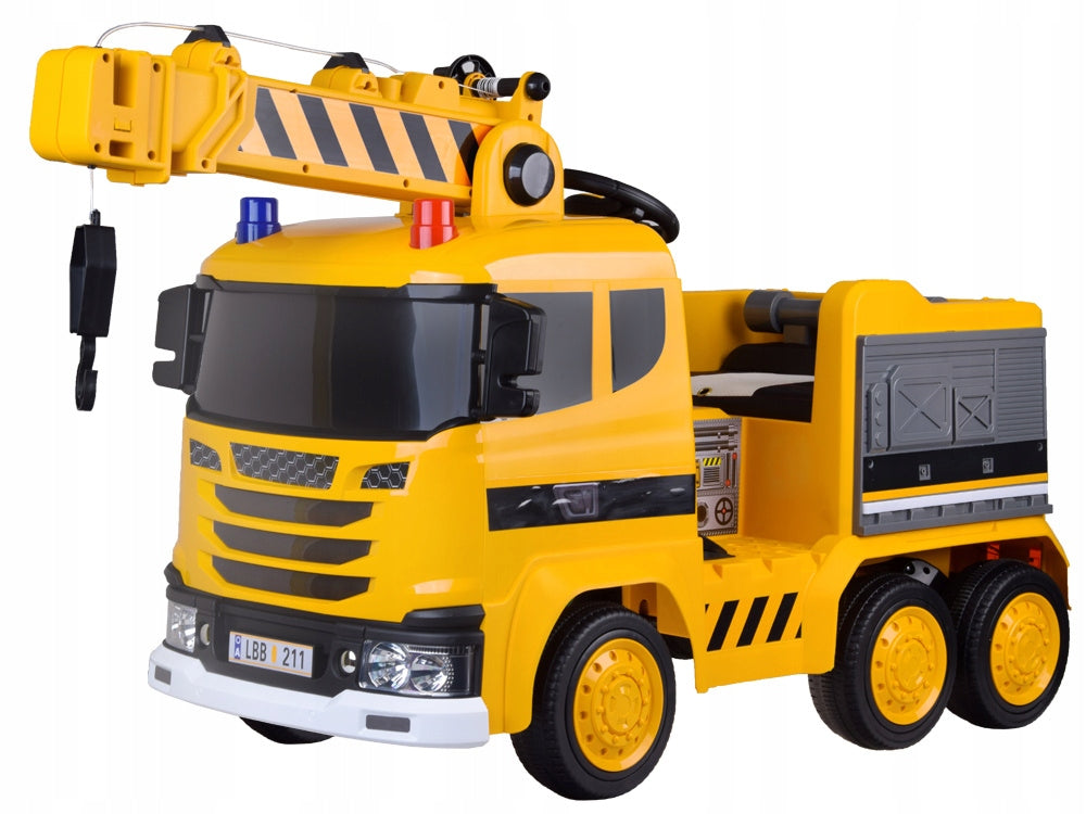 Car Battery Operated Large CRANE Moving Hook Light Rocking Sound PA0317 Brand Jokomisiada