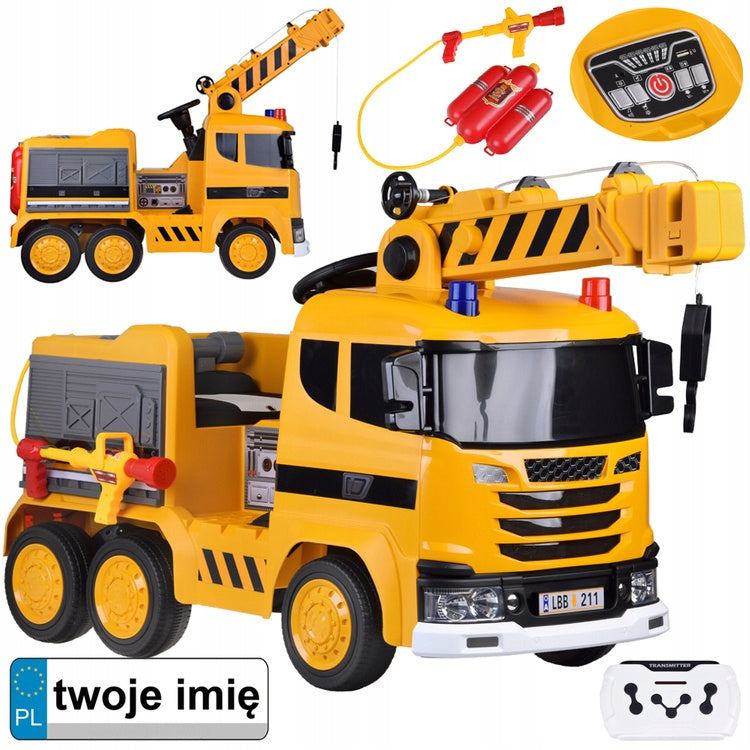 Car Battery Operated Large CRANE Moving Hook Light Rocking Sound PA0317
