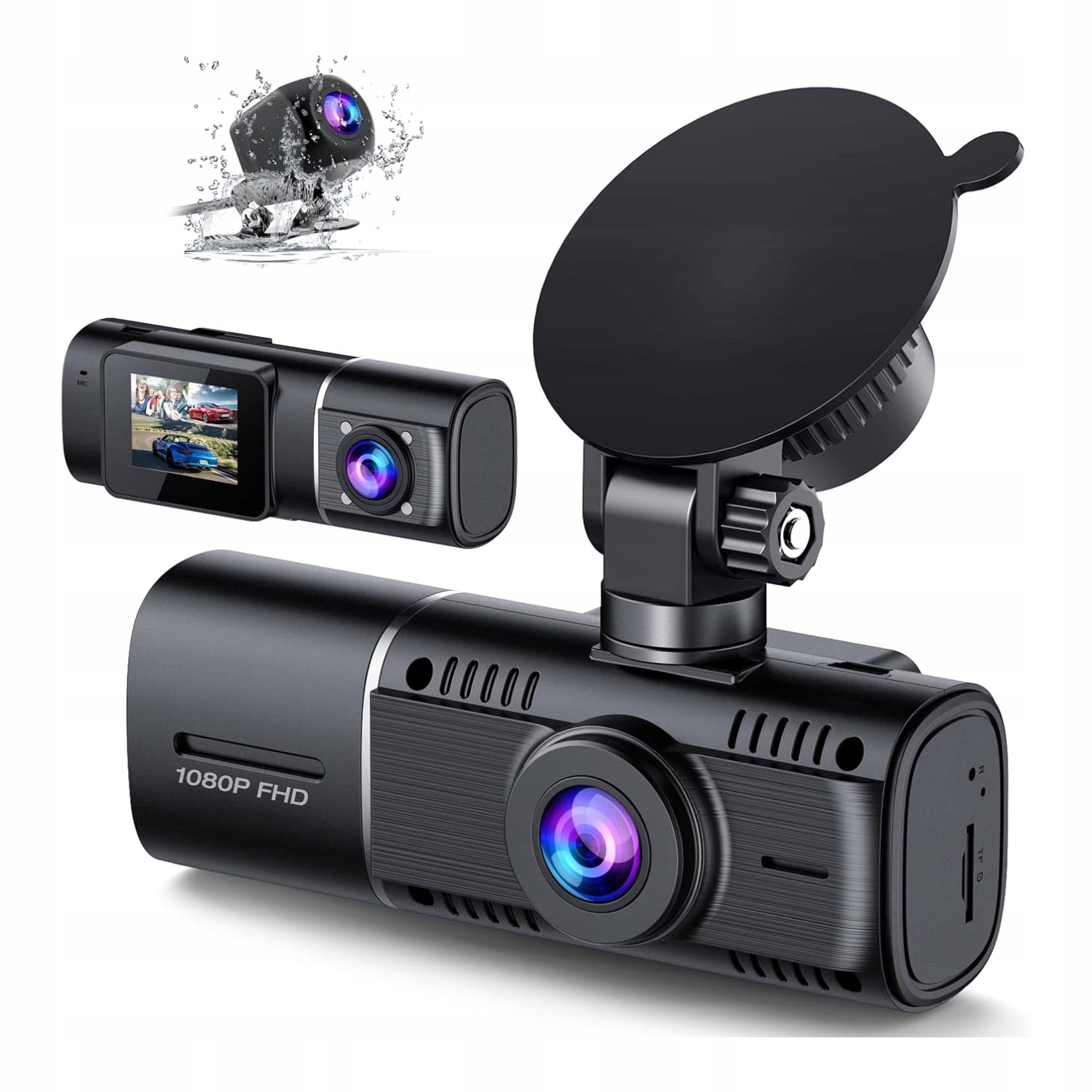 Car Camera 1080p Driving Recorder Front and Rear Parking Mode