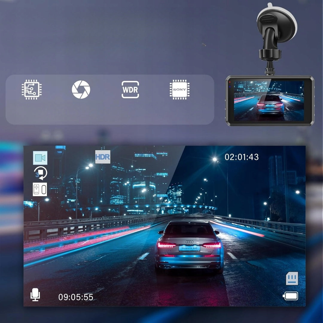 Car Camera 2.5K Front Rear Night Vision 64GB Video Recorder Brand no brand