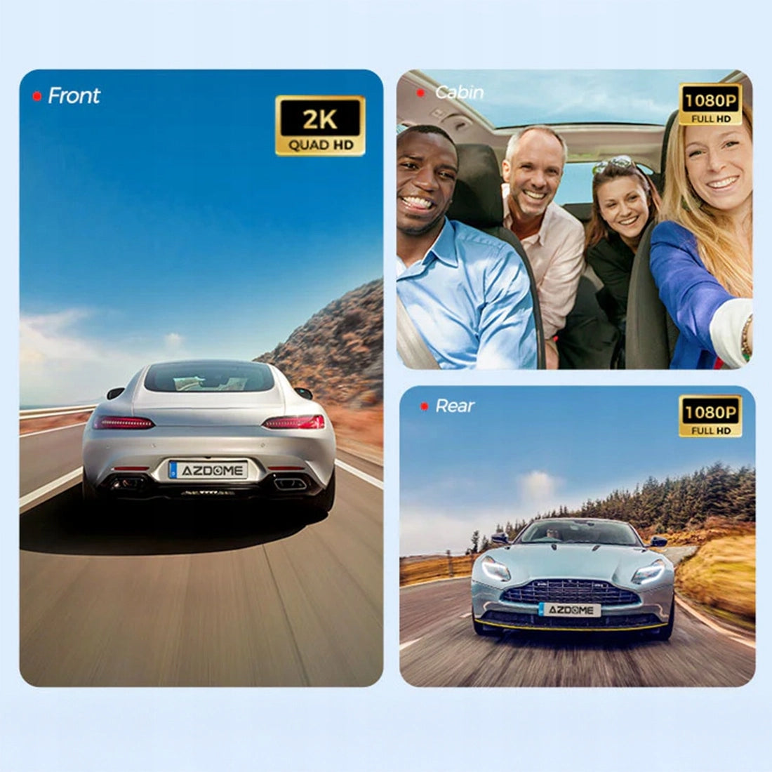 Car Camera 2K Video Camera Reversing Recorder 4G WiFi GPS M660 Manufacturer code AZDOME S58