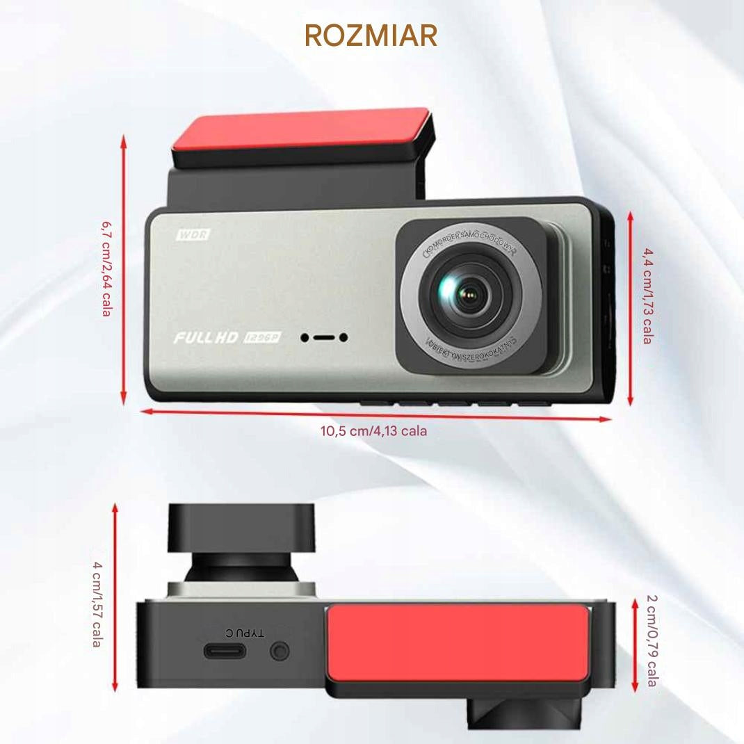 Car Camera 3-Channel Full HD Front and Rear Wi-Fi Night Vision Manufacturer code X0026OYYCV