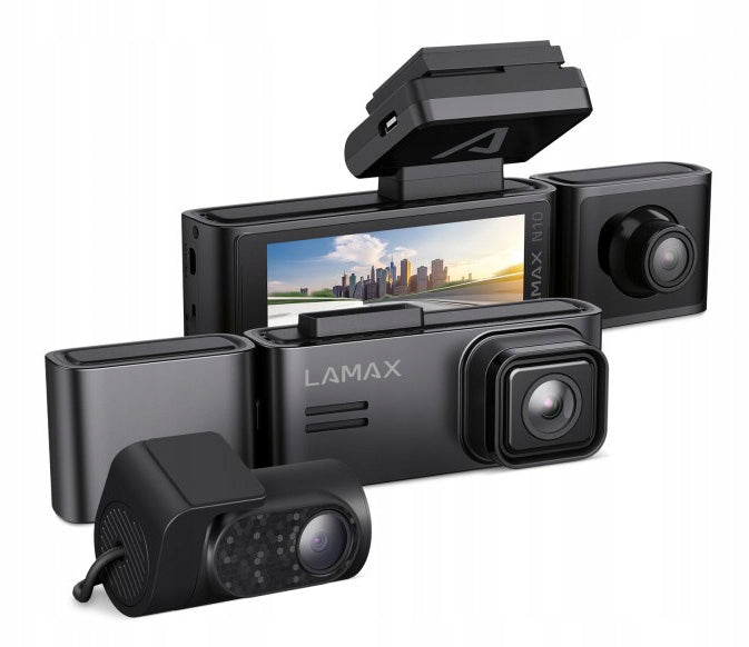 Car Camera Driving Video Recorder Front Rear and Center 4K TAXI Menu