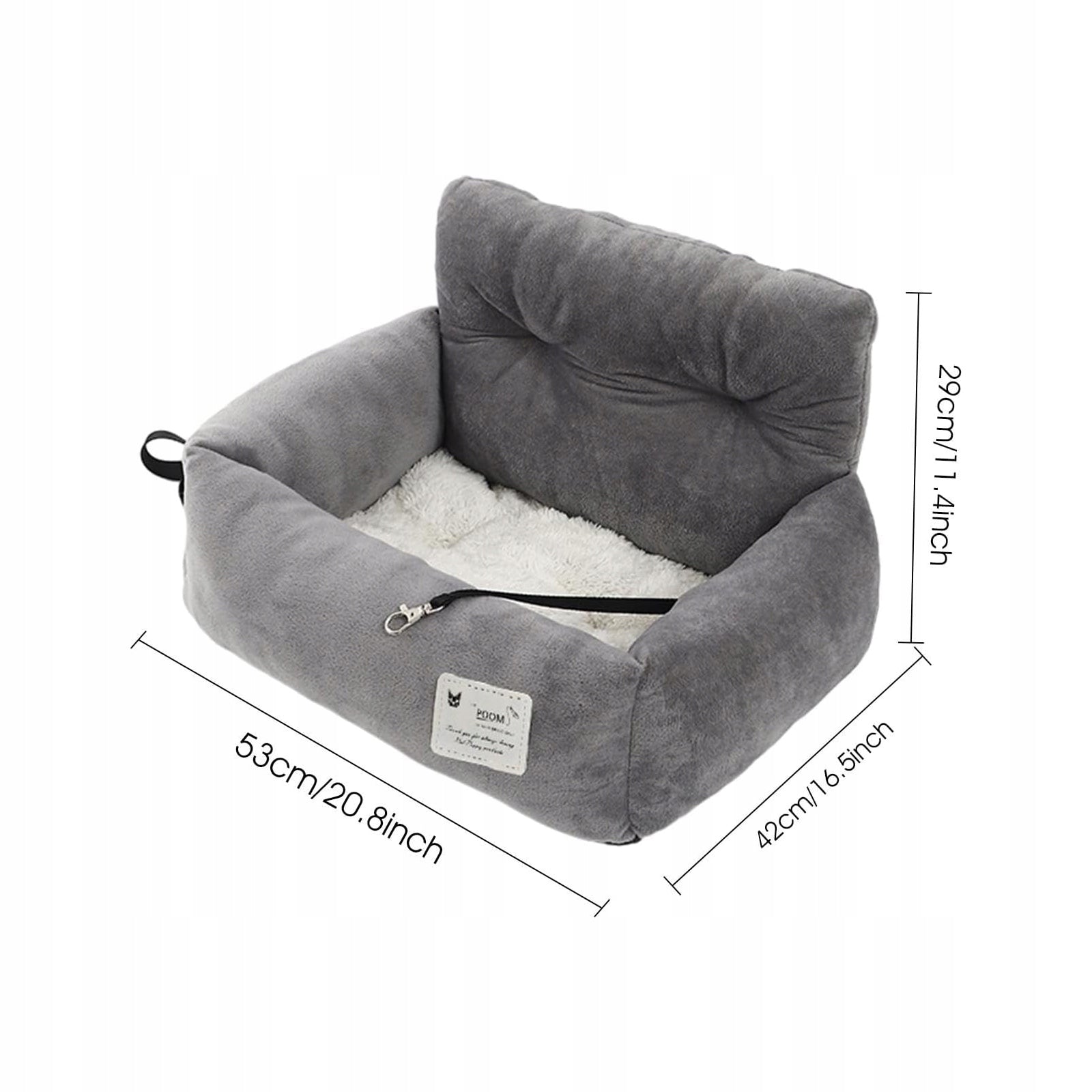 Car Carrier Dog Seat Travel Dog Car Seat 2in1 For Car Car Fastener Bed Size L