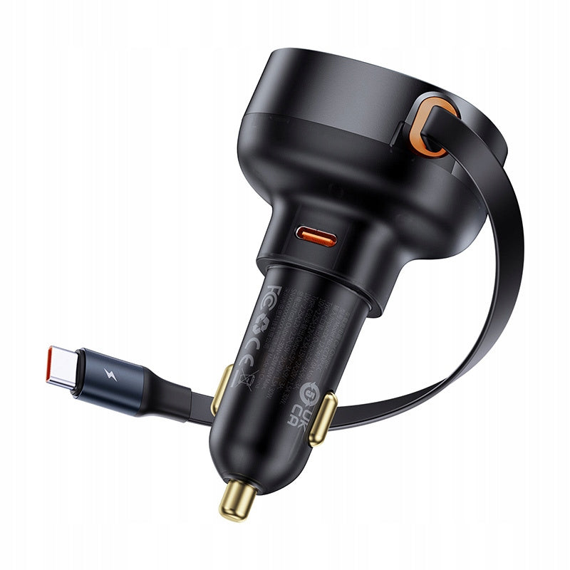 Car Charger Baseus Enjoyment Pro USB-C Female / USB-C Male 60W
