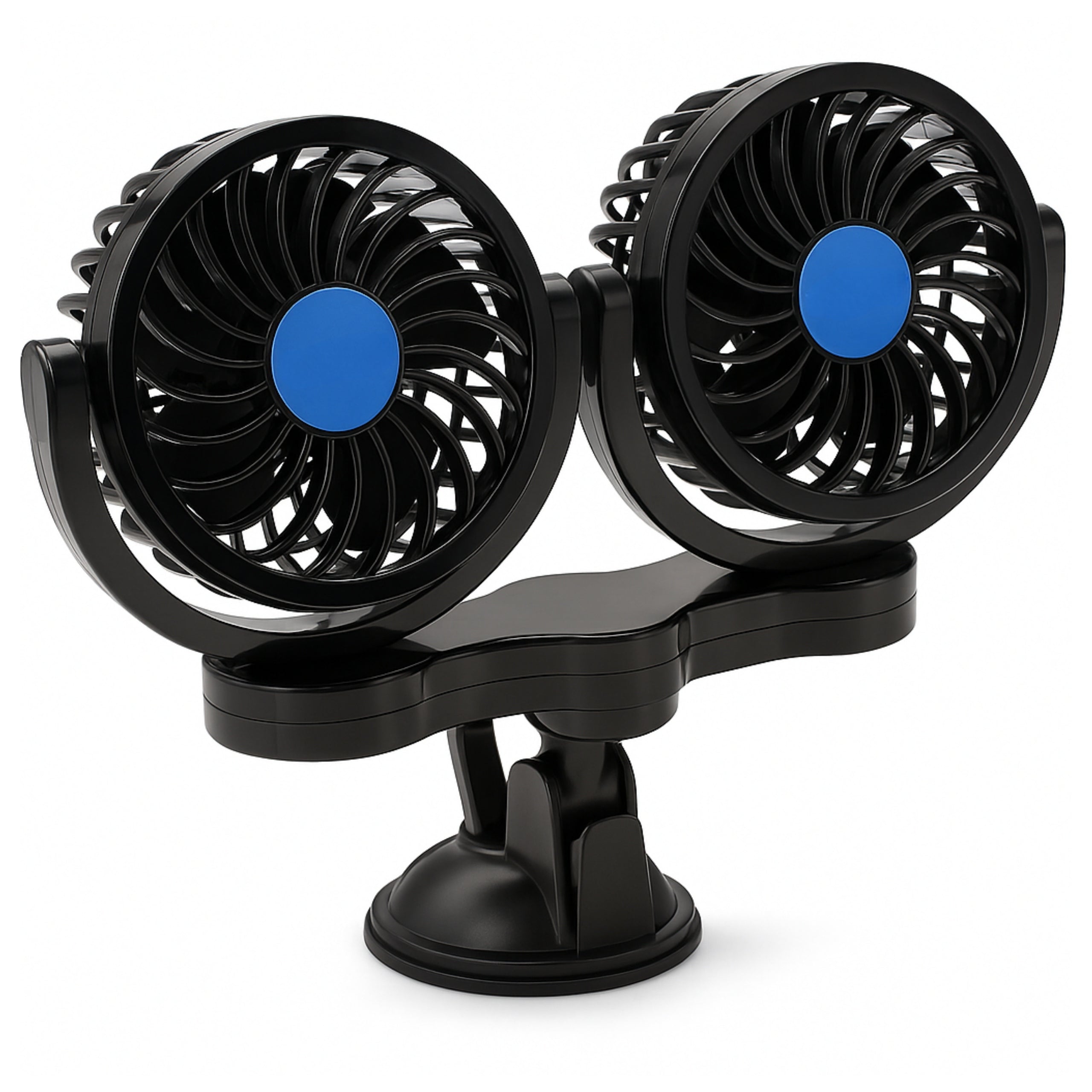Car Fan 12V Windmill POWERFUL and QUIET Under Lighter Suction Cup