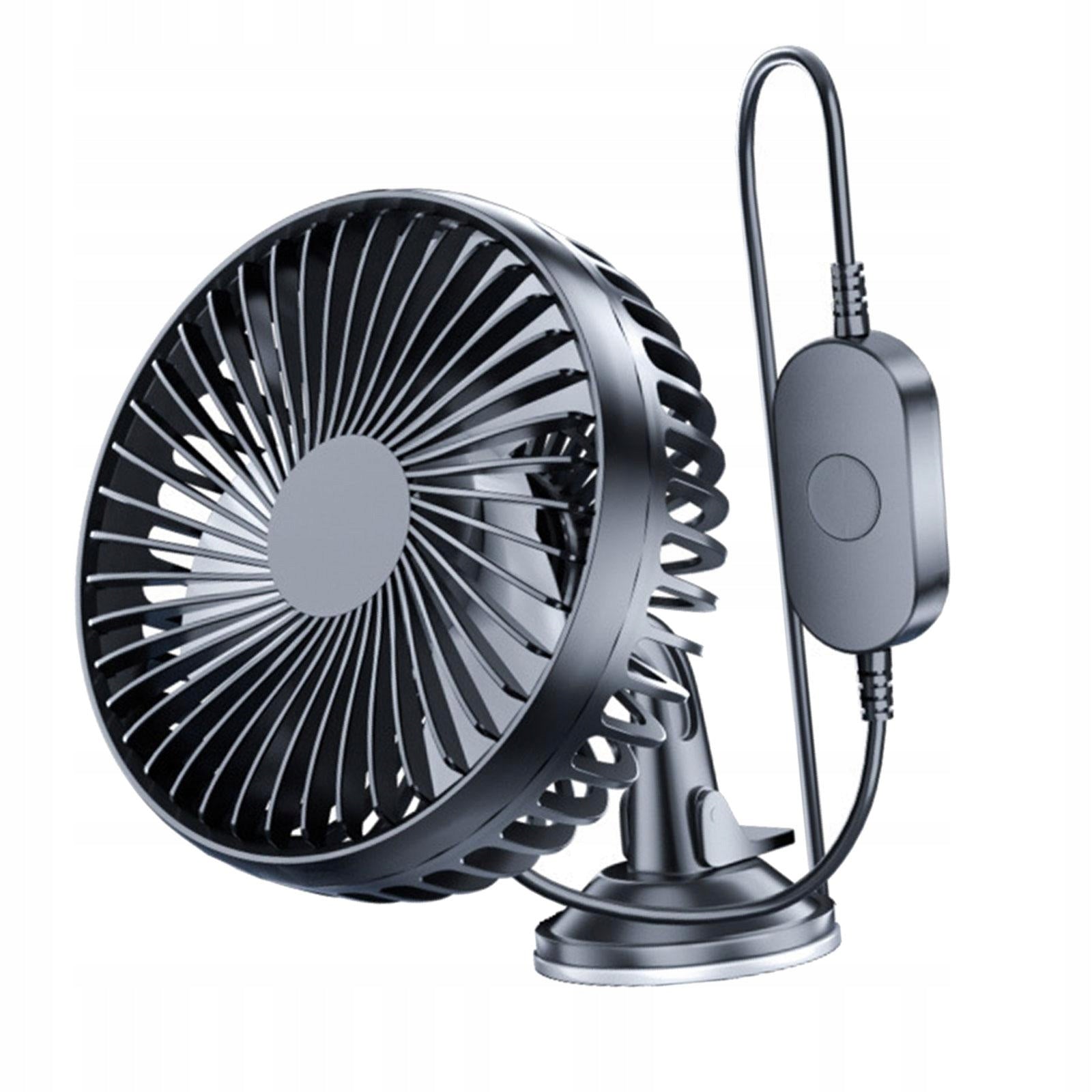 Car Fan USB Car Fan 12V 24V Portable Quiet Dominant color multicolor