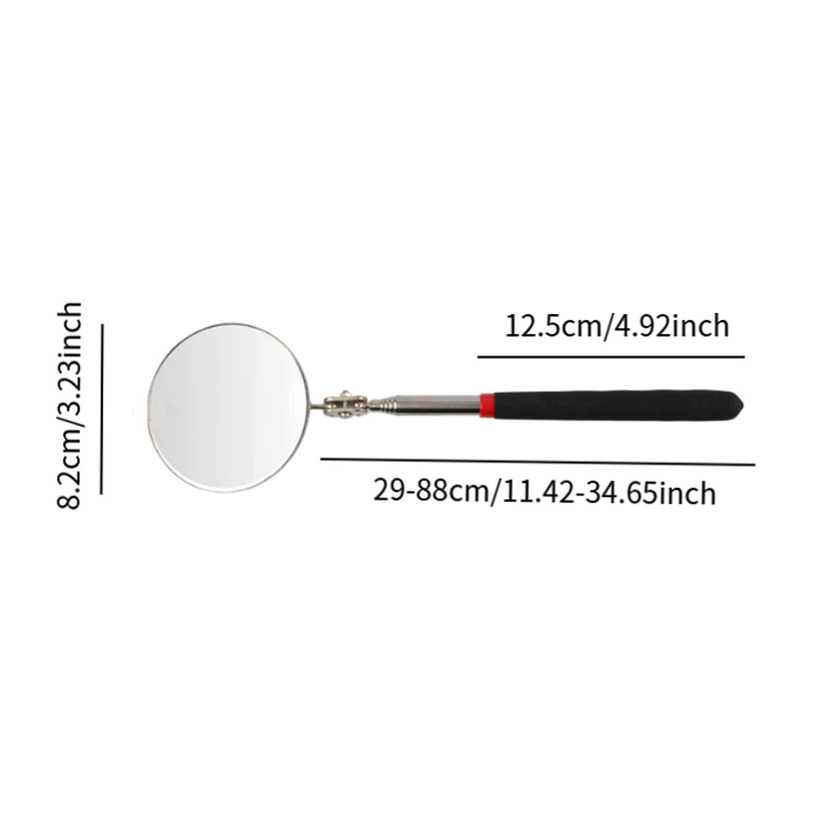 Car Inspection Mirror with Lamp Telescoping Auto Repair Mirror for 8.2cm Packaging status original